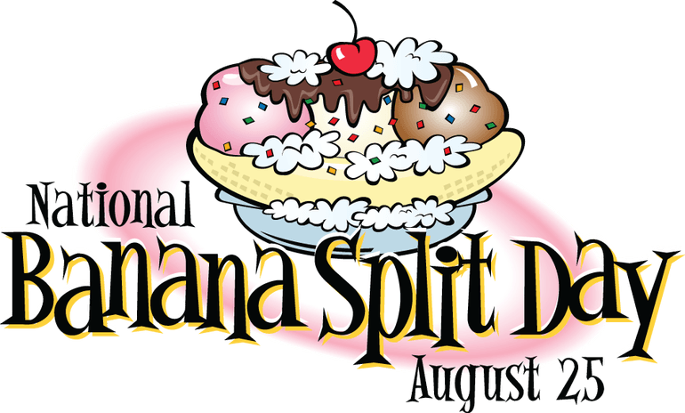 Svg National Day Pinterest Bananas Awesome Desserts - National Banana Split Day Clipart (770x464)