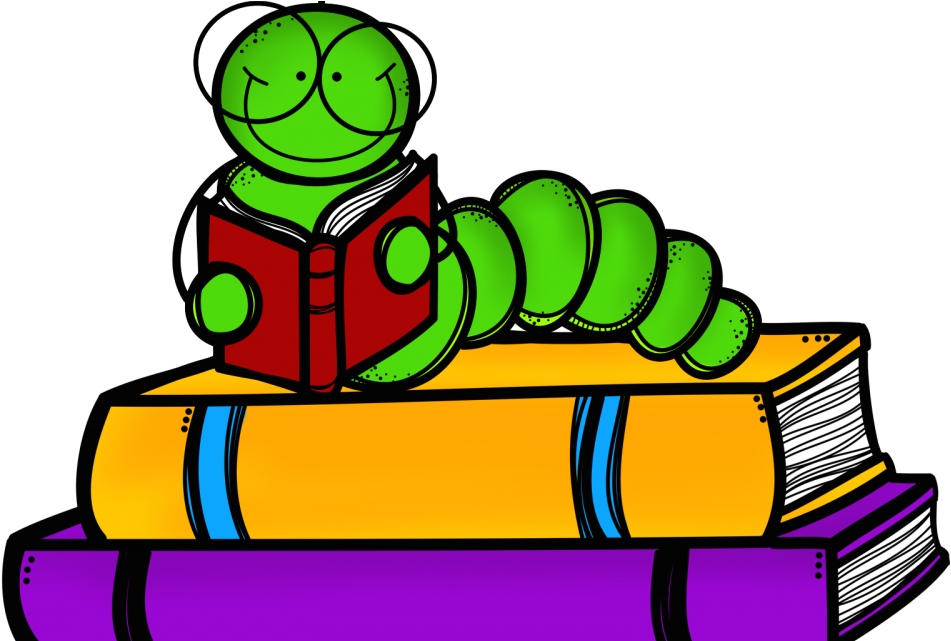 October - Bookworm Png (960x640)