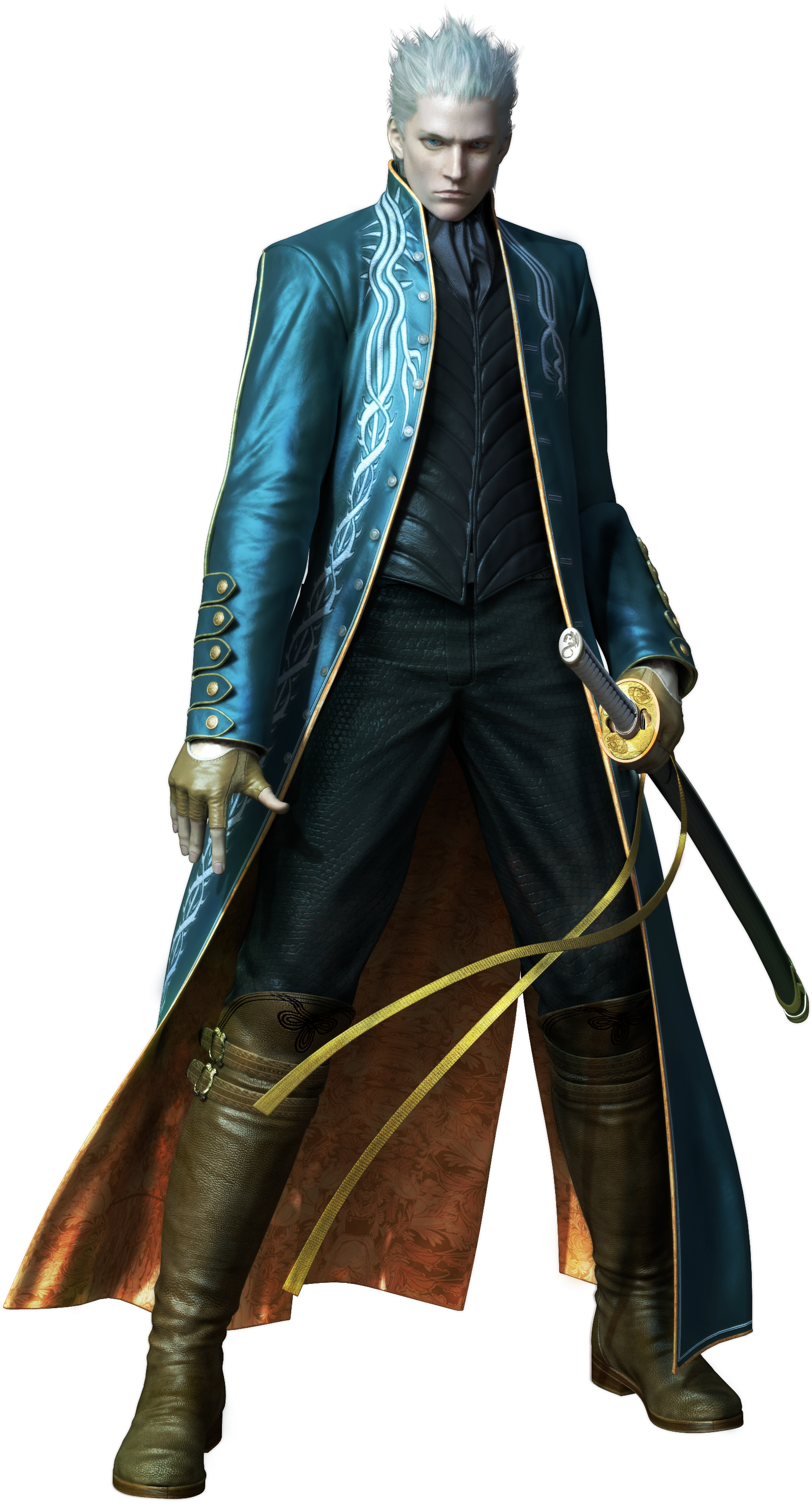 You Can Give Any Character A Single Sword From All - Devil May Cry Vergil Png (1800x3000)
