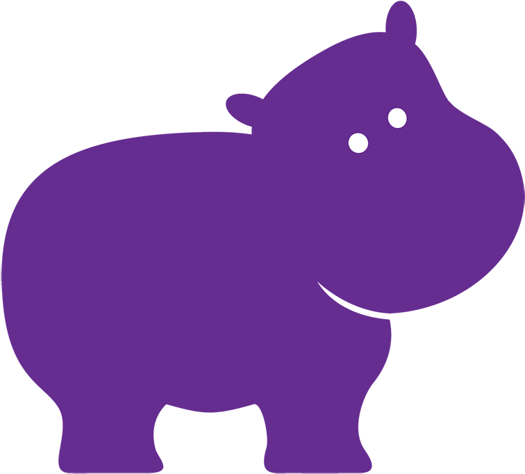 Elephant In The Room - Hippo Silhouette Clip Art (800x800)