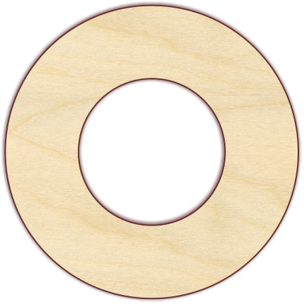 Ring, Donut Shape, Circle With Center Hole The Diameter - Circle With A Hole (433x433)