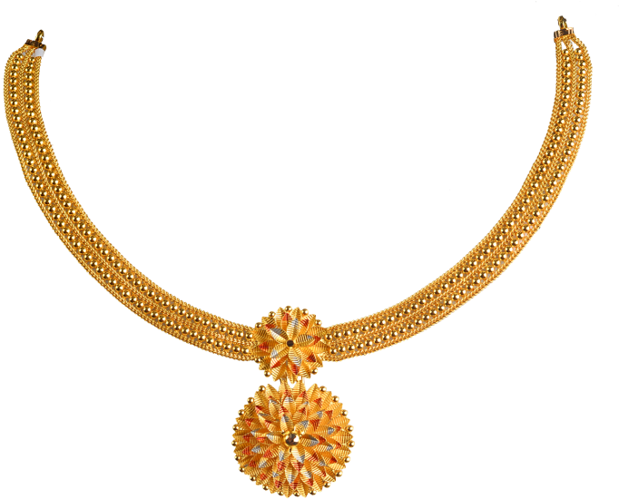 Necklace Design Png File Png Mart - Png Gold Necklace Designs (700x572)