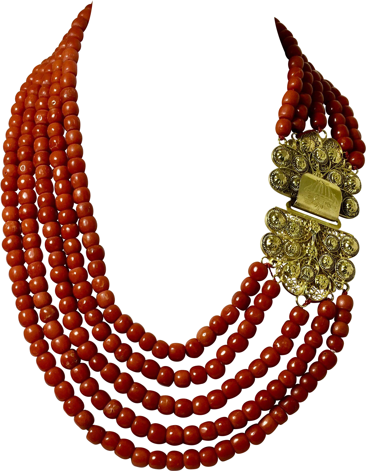 Clip Beads African Gold - Necklace (1888x1888)