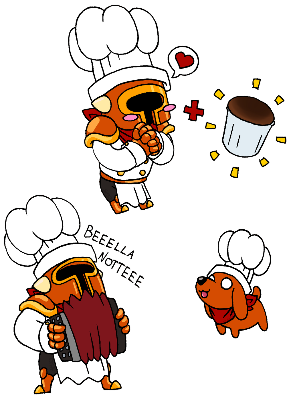 Tiny Pan Knights 4 By Starrytiger Tiny Pan Knights - Cartoon (1024x1408)