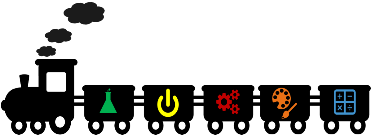 Full Steam Ahead Science Picture2 - Clip Art (1197x435)