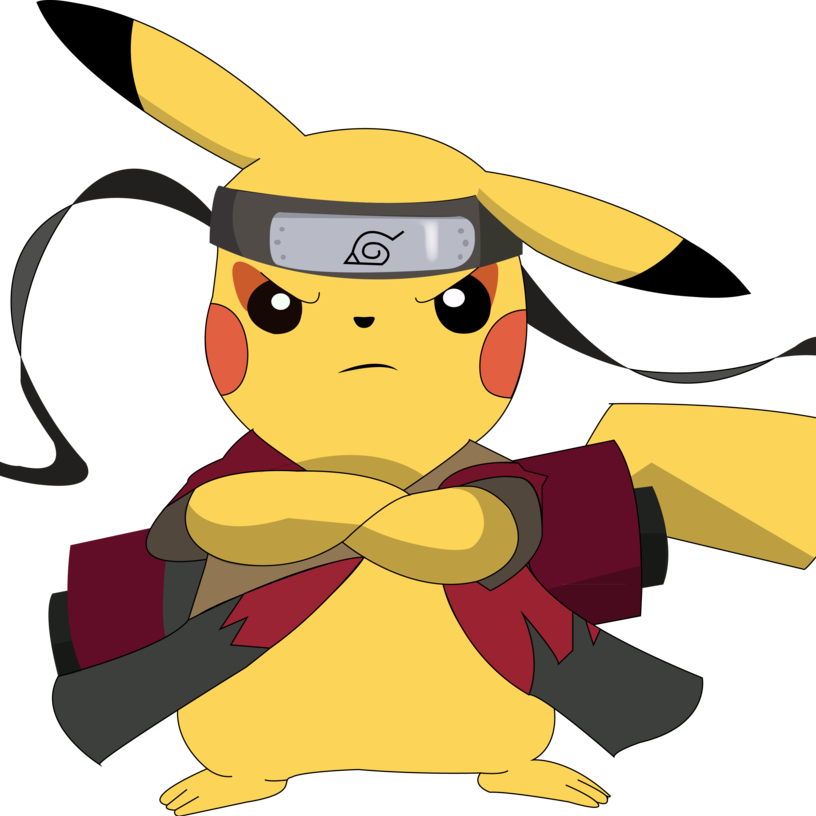 Enrique Rosas On Twitter - Pikachu Naruto (816x816)