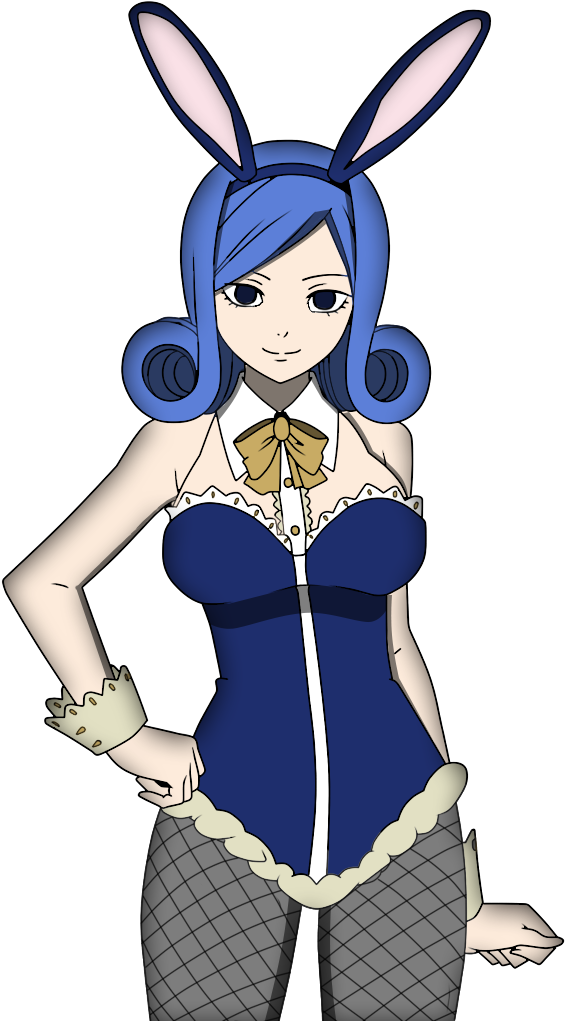 Fairy Tail Juvia Bunny Codzocker On Deviantart Png - Cartoon (764x1046)