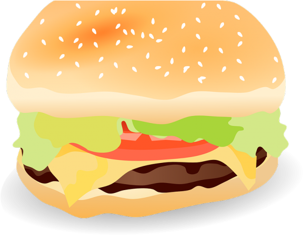 Veggie Burger Clipart Bbq Burger - Icone De Lanche (640x480)