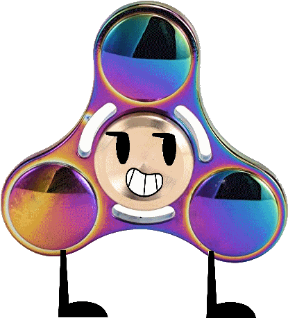 Fidget Spinner Png - Metal Chrome Fidget Spinner (471x553)
