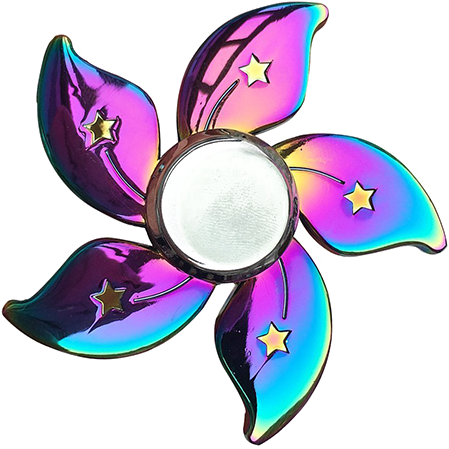 Fidget Spinner Png - Rainbow Star Fidget Spinner (500x500)