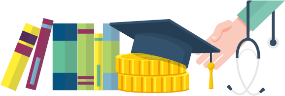Illustration Of School Books A Graduation Cap And Student - Graduation (600x200)