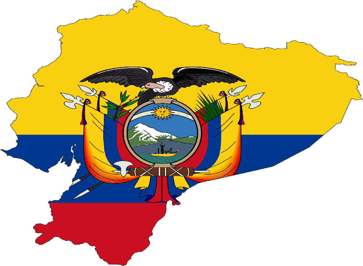 Ecuador Flag Map-1178x865 - Ecuador Flag Map (1178x865)