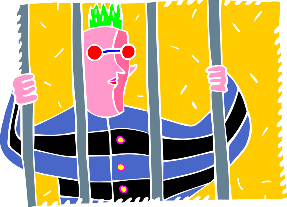 Escape Vector Jail Clipart - Illustration (971x700)