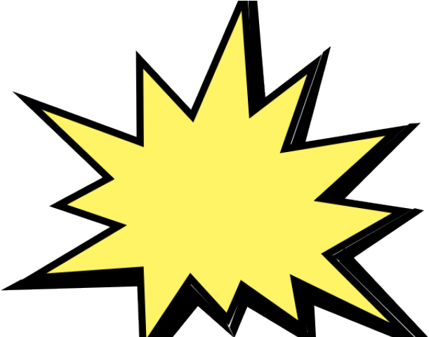 Starburst Clipart Blast Off - Comic Book Pow Bubble (640x480)