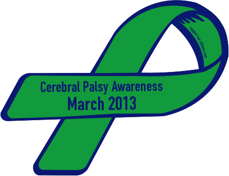 Cerebral Palsy Awareness / March - Hlh Awareness Ribbon (455x350)