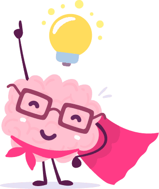 Emotions And Behaviour - Cartoon Brain Images Glasses Human Vector (329x390)