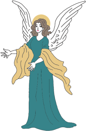 Graphic Freeuse Stock Angels Dream Dictionary Interpret - Cartoon Guardian Angel Png (450x450)
