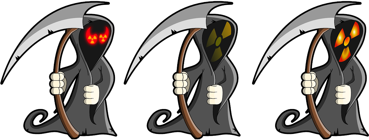 Grim Reaper Reaper Atom - Grim Reaper Cartoon (1280x640)