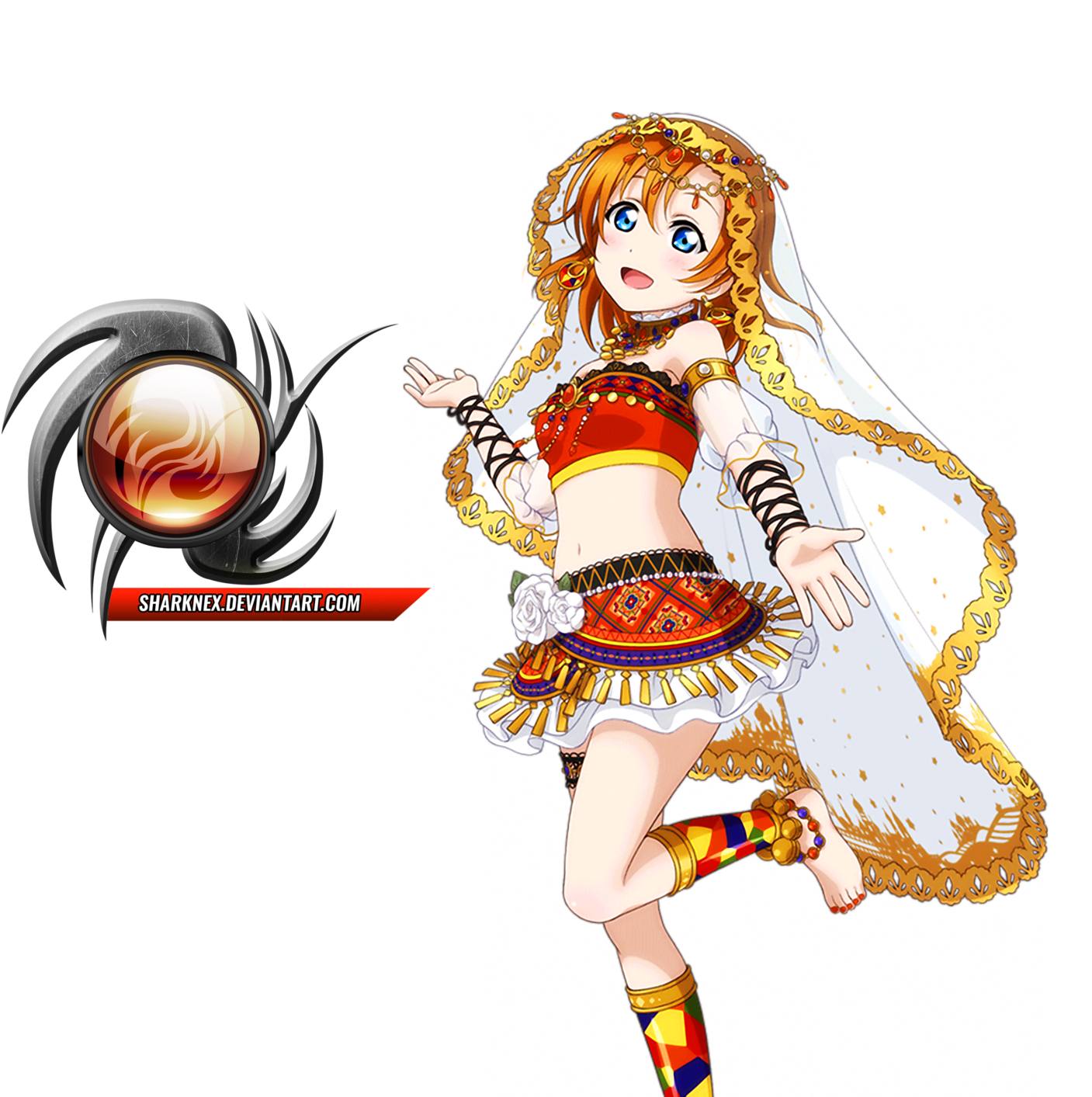 Love Live Honoka Render Honoka Yoona Render Honoka - Love Live Honoka Arabian (1600x1459)