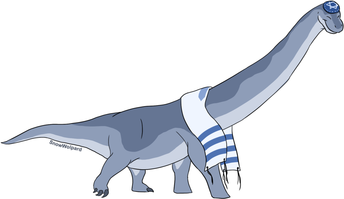 ציפורה בת אדמה וים Much Better Jewish Dinosaurs Prehistoric - Illustration (1280x742)