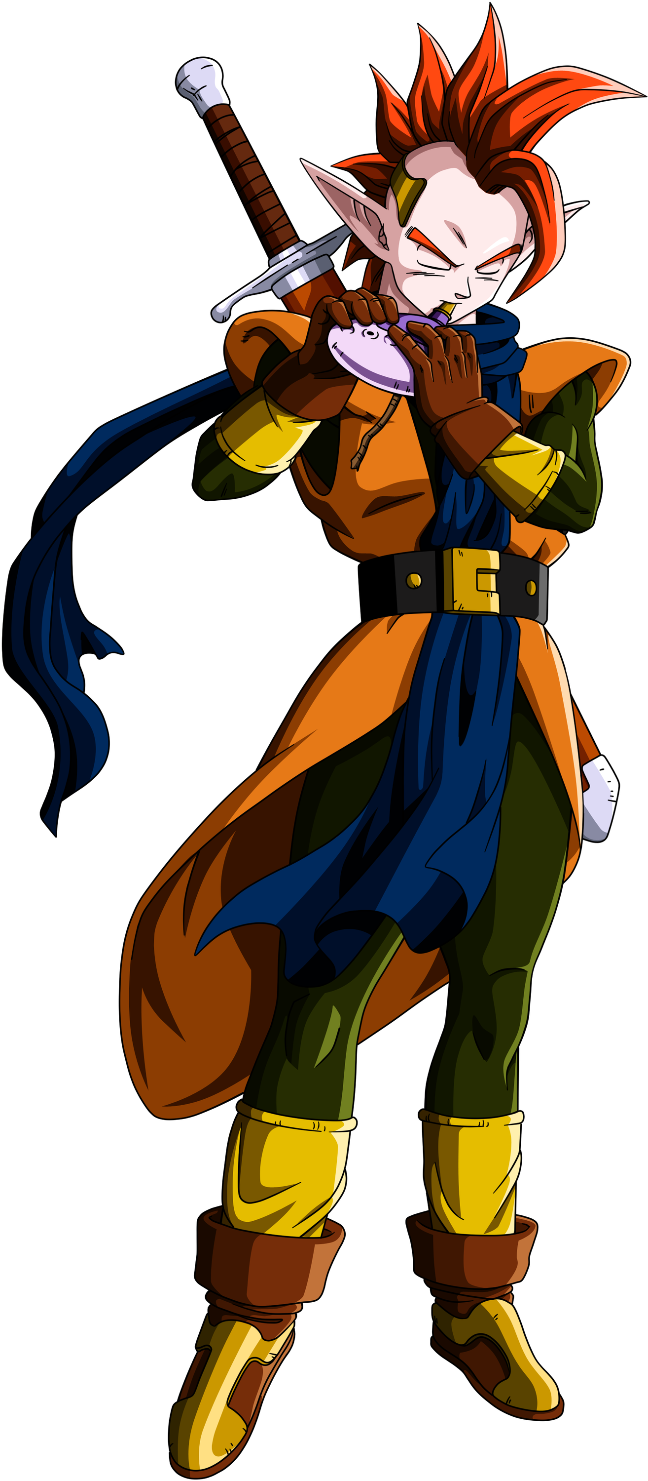 Kaioshin Favourites By Charliemanito On Deviantart - Tapion Dragon Ball (1928x3110)