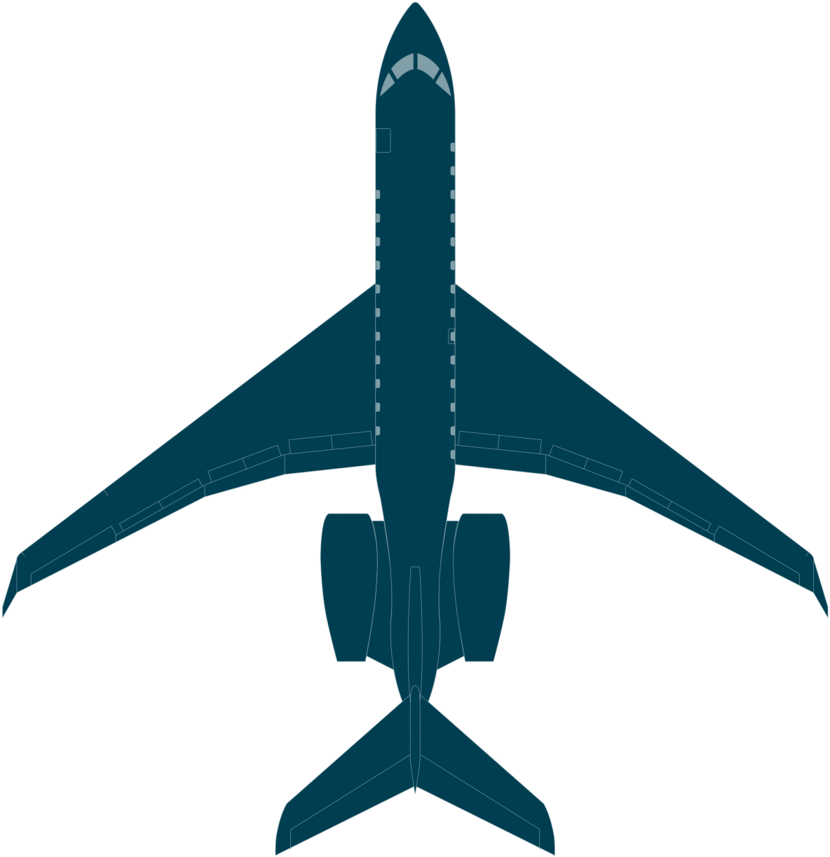 1430 X 1430 5 - Global 8000 Top View (1430x1430)