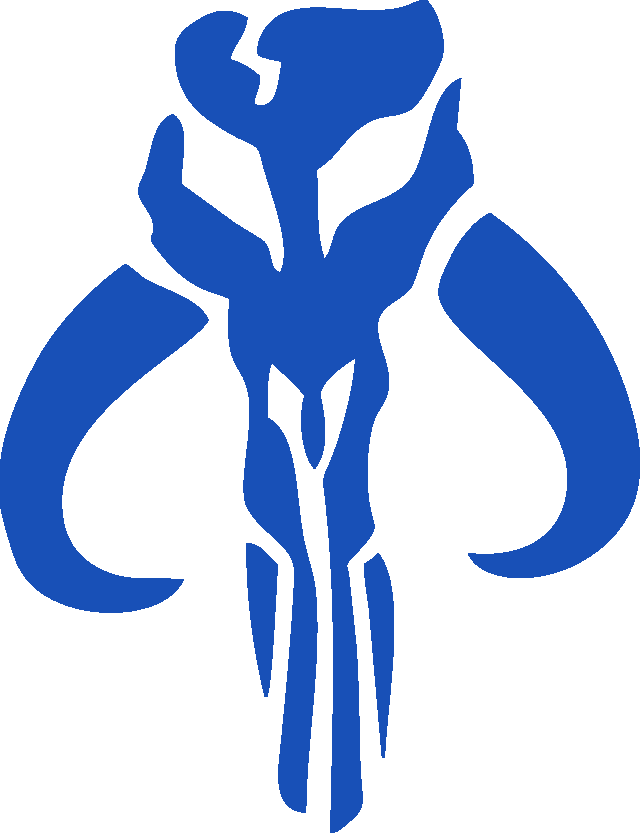 Bounty Hunter Vinyl Decal - Symbole Mandalorien (640x833)