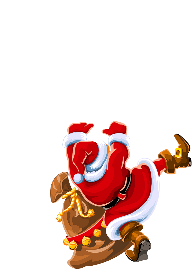 Mis Laminas Para Decoupage - Santa Climbing Transparent (733x1024)