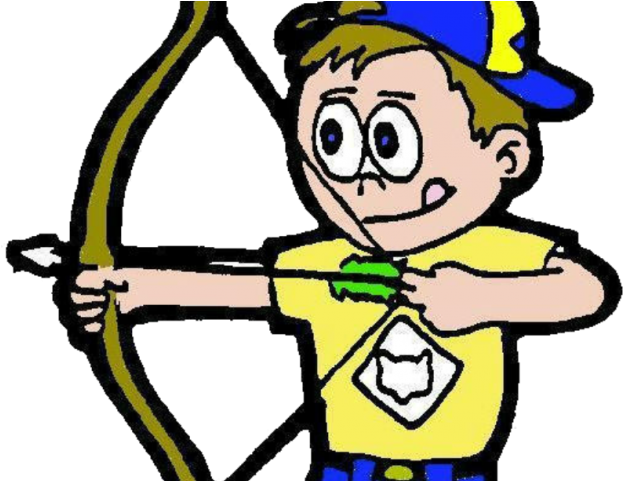 Camping Clipart Cub Scout Camp - Bow And Arrow (640x480)
