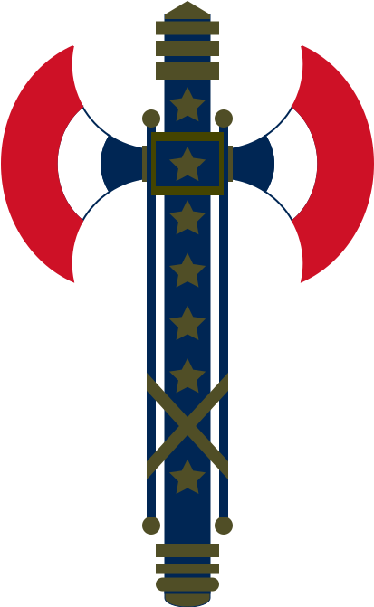 La Francisque Insigne Du Maréchal De France, Chef De - Alternative Vichy France Flag (420x670)