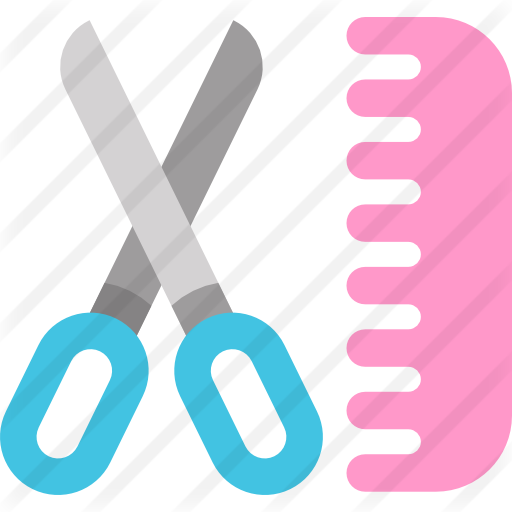 Corte De Pelo Icono Gratis - Graphic Design (512x512)
