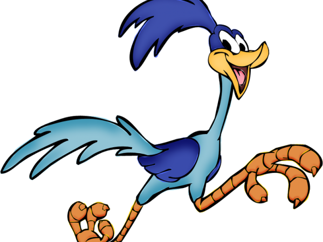 Roadrunner Clipart Love - Road Runner Looney Tunes Running (640x480)