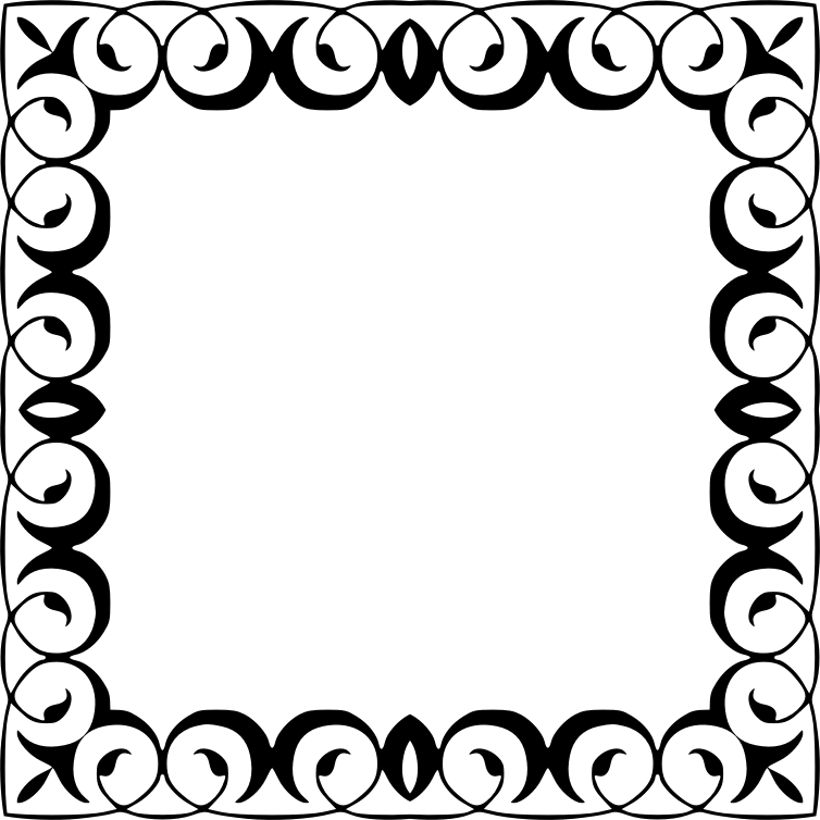 Transparent Filigree - Design For Edge Of Paper (754x754)