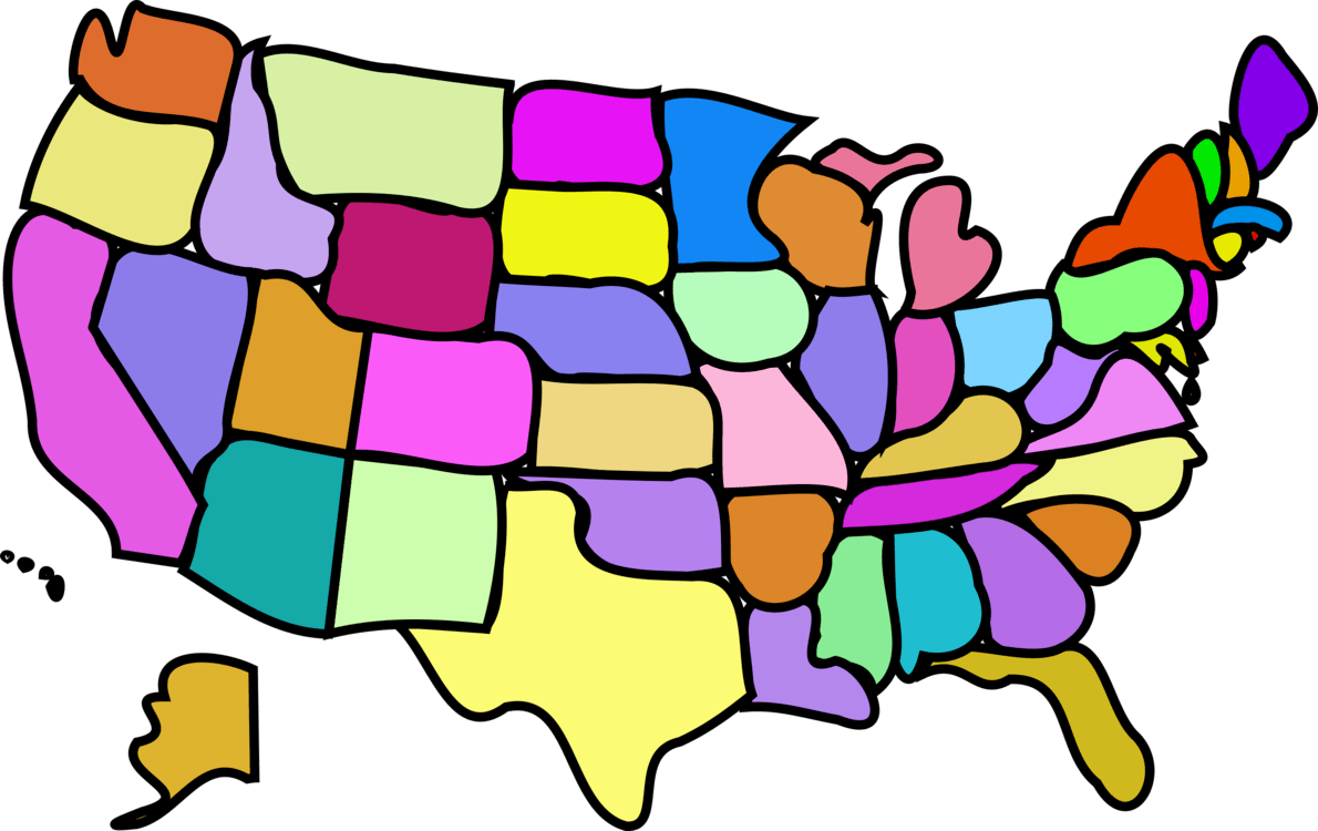 Thumb Image - Cartoon Map Of Usa (1190x750)