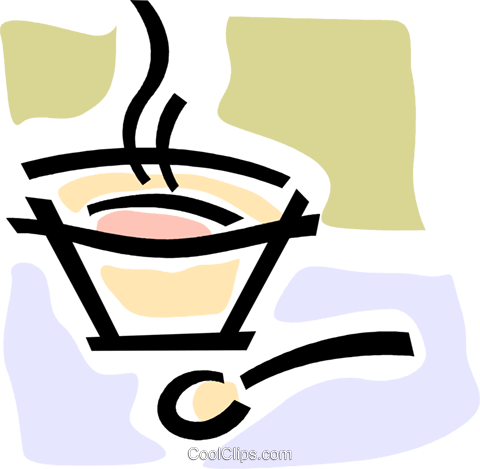 Plato De Sopa Y La Cuchara Libres De Derechos Ilustraciones - Plato De Sopa Y La Cuchara Libres De Derechos Ilustraciones (480x469)