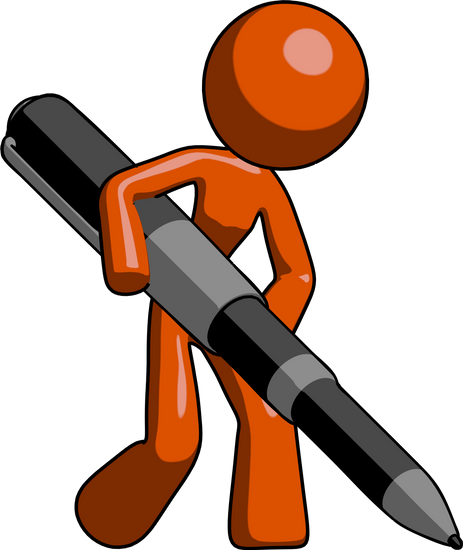 Orange Design Mascot Woman - Orange Design Mascot Woman (463x550)