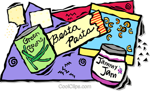 Food Items Royalty Free Vector Clip Art Illustration - Food Items Royalty Free Vector Clip Art Illustration (480x293)
