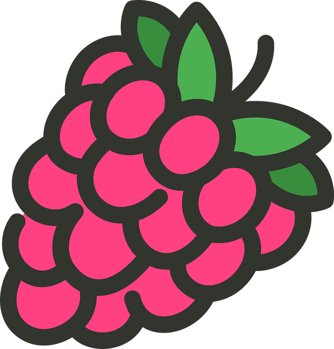 Raspberry Fruit Food - Raspberries Cartoon (688x720)