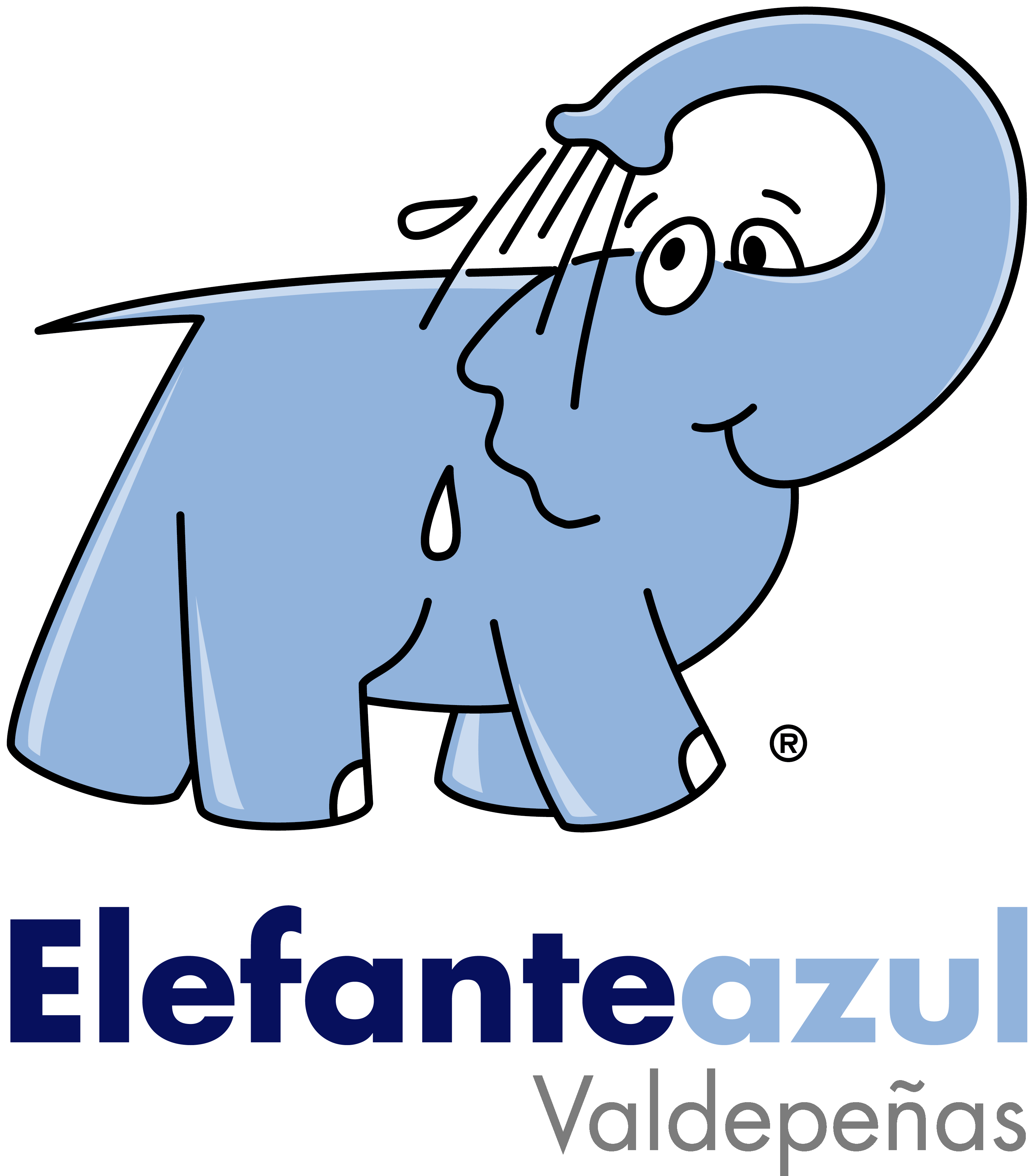 Logo De Elefante Azul Valdepeã±as - Elephant Bleu (3279x3728)