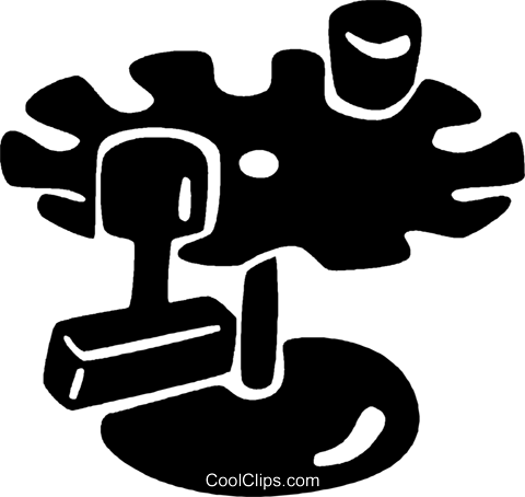 Rubber Stamps On A Carousel Royalty Free Vector Clip - Rubber Stamps On A Carousel Royalty Free Vector Clip (480x454)