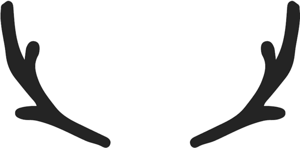 Rubber Stamps Stamptopia Medium Antlers Stamp - Png เขากวาง (600x600)