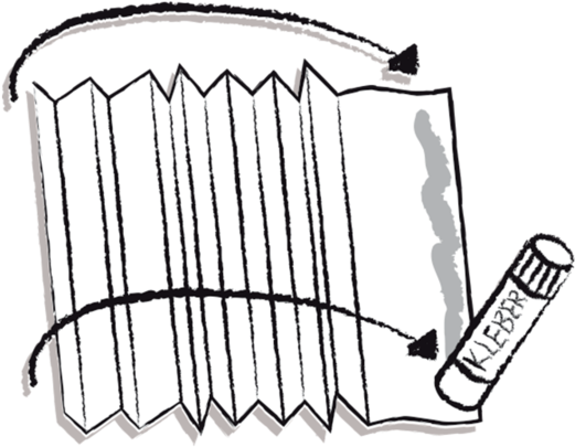 Bäckermütze Bastelanleitung - Sketch (1000x555)