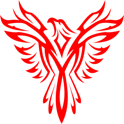 Phoenix Logo Png - Black And White Eagle Sketch (400x398)
