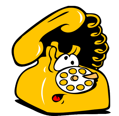 Teléfono - Ringing Phone Clipart Png (400x391)