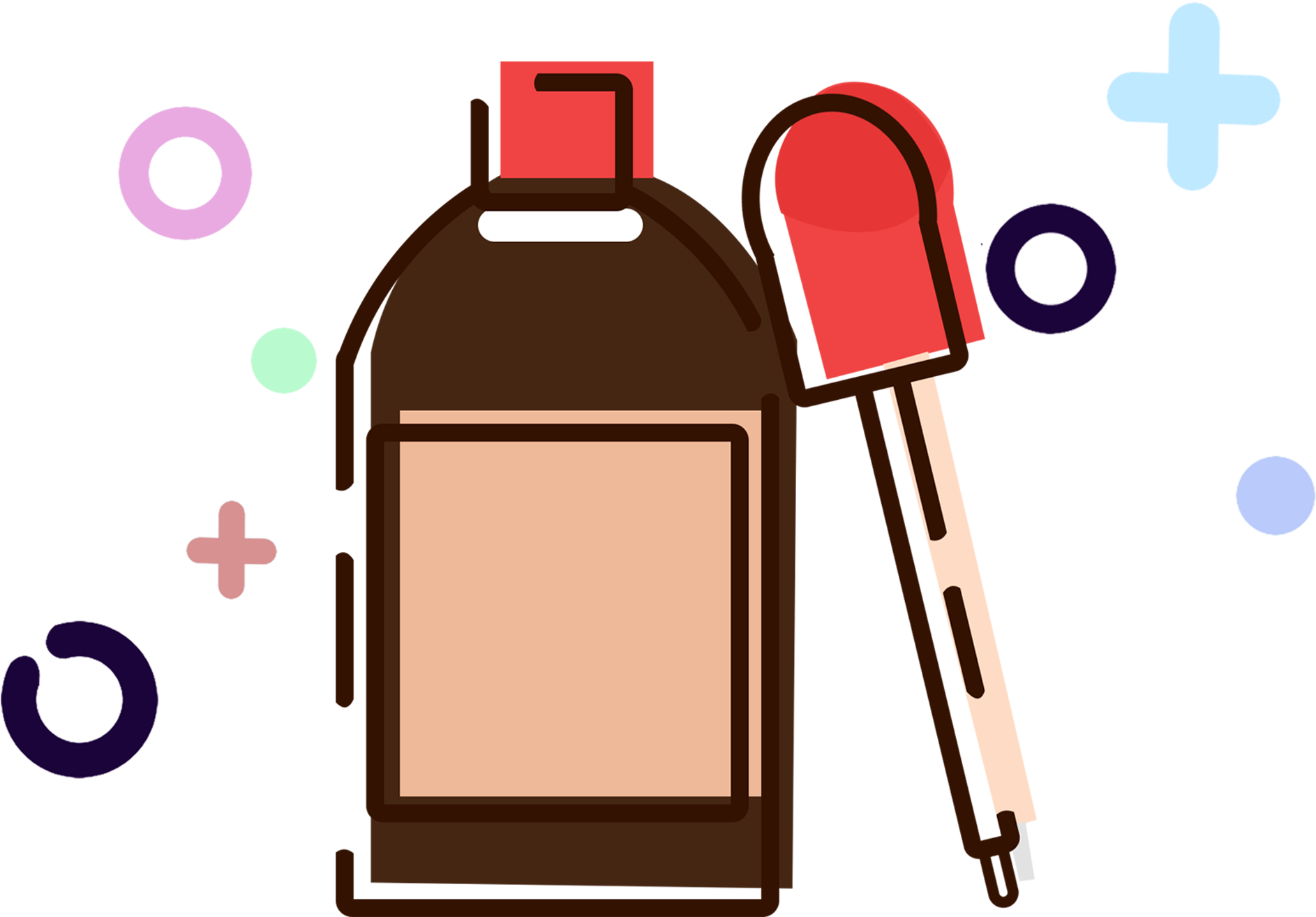 Mbe Fournitures Scolaires Bouteille De Pilules Compte-gouttes - Dibujo Vaso Precipitado Png (2000x2000)