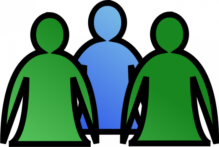 Les Équipes - Three People Clipart (741x500)