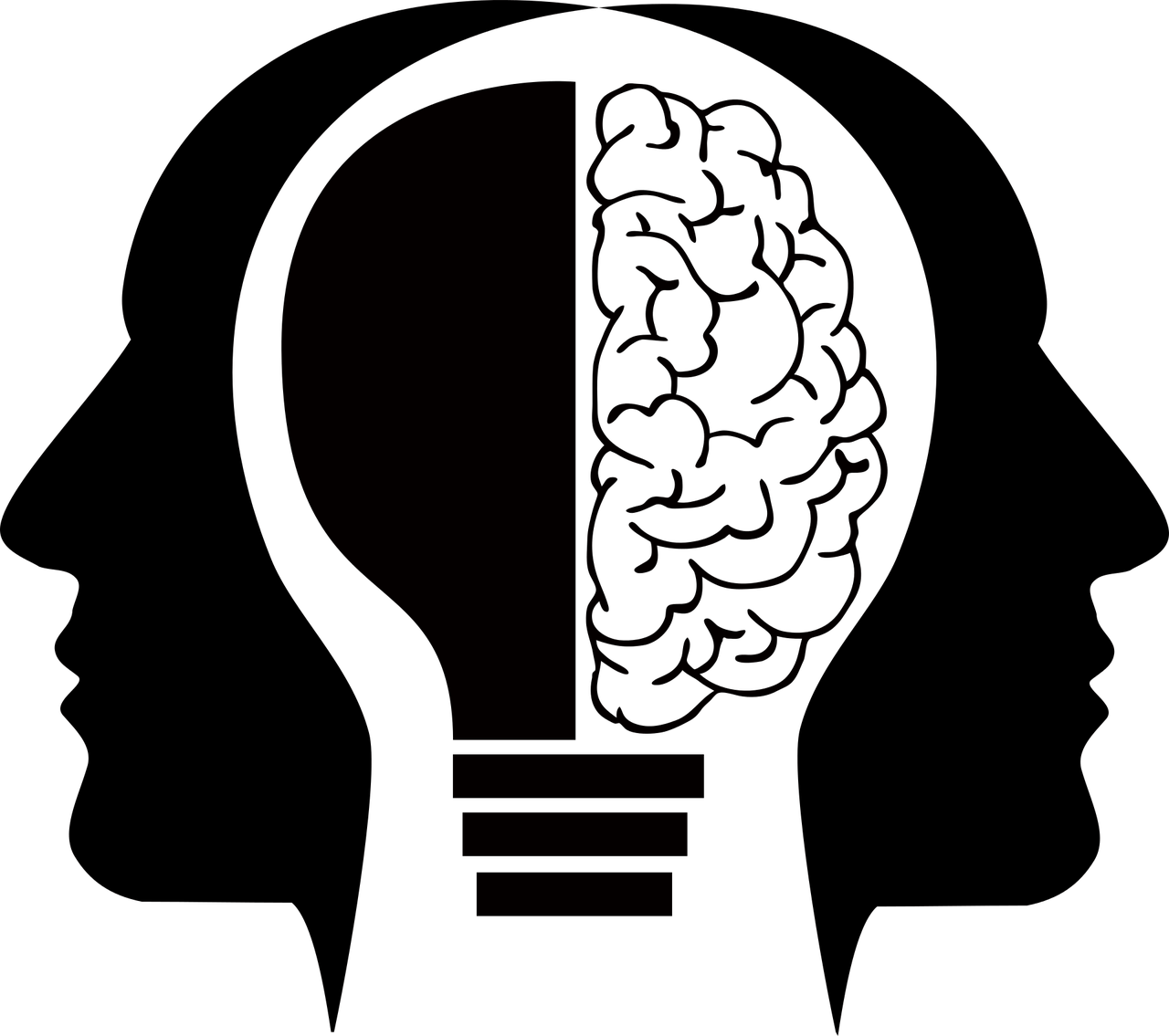 Blog - Two Heads Clipart (1280x1135)