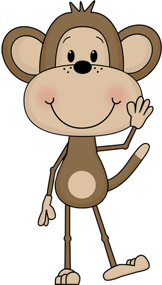 Tubes Singes - Elephant Monkey Clip Art (555x974)