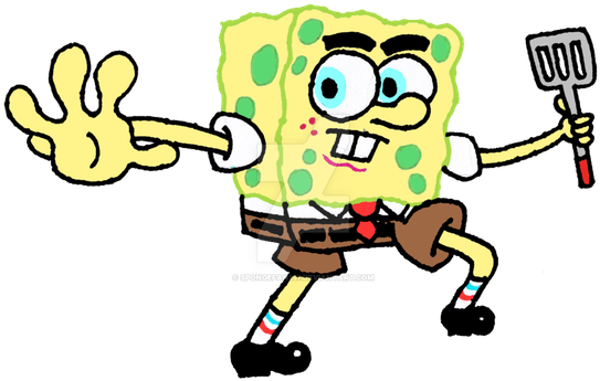 Spongebob Clipart Spongebob Jellyfish - Spongebob Warrior (549x350)