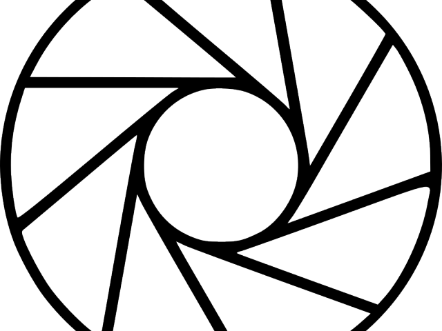 Camera Lens Clipart File - Clipart Camera Lens White (640x480)